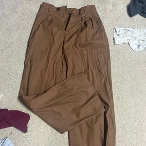 Full length wide leg trousers